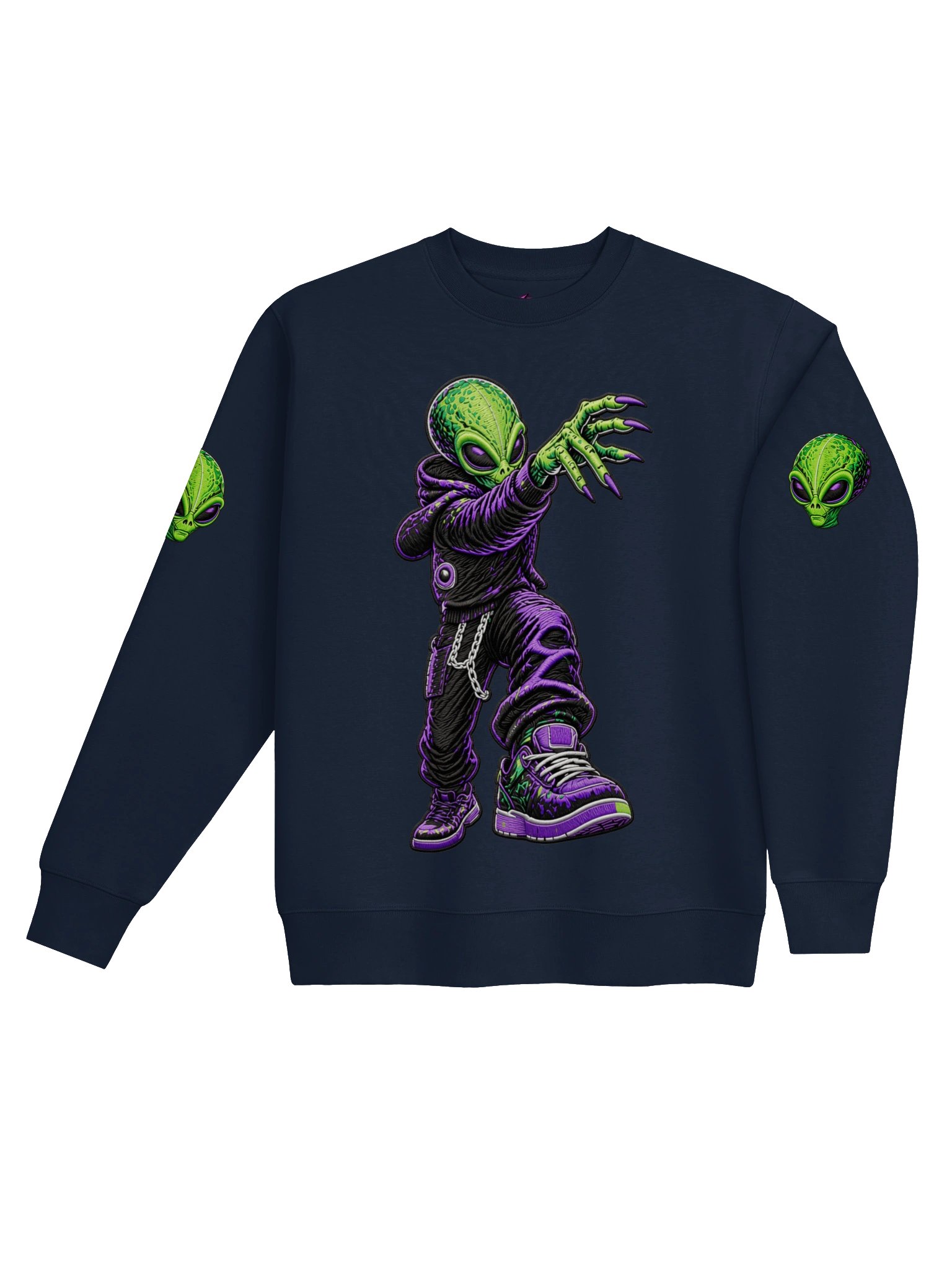 Neon Purple Bliss Crew Heavyweight product image (4)