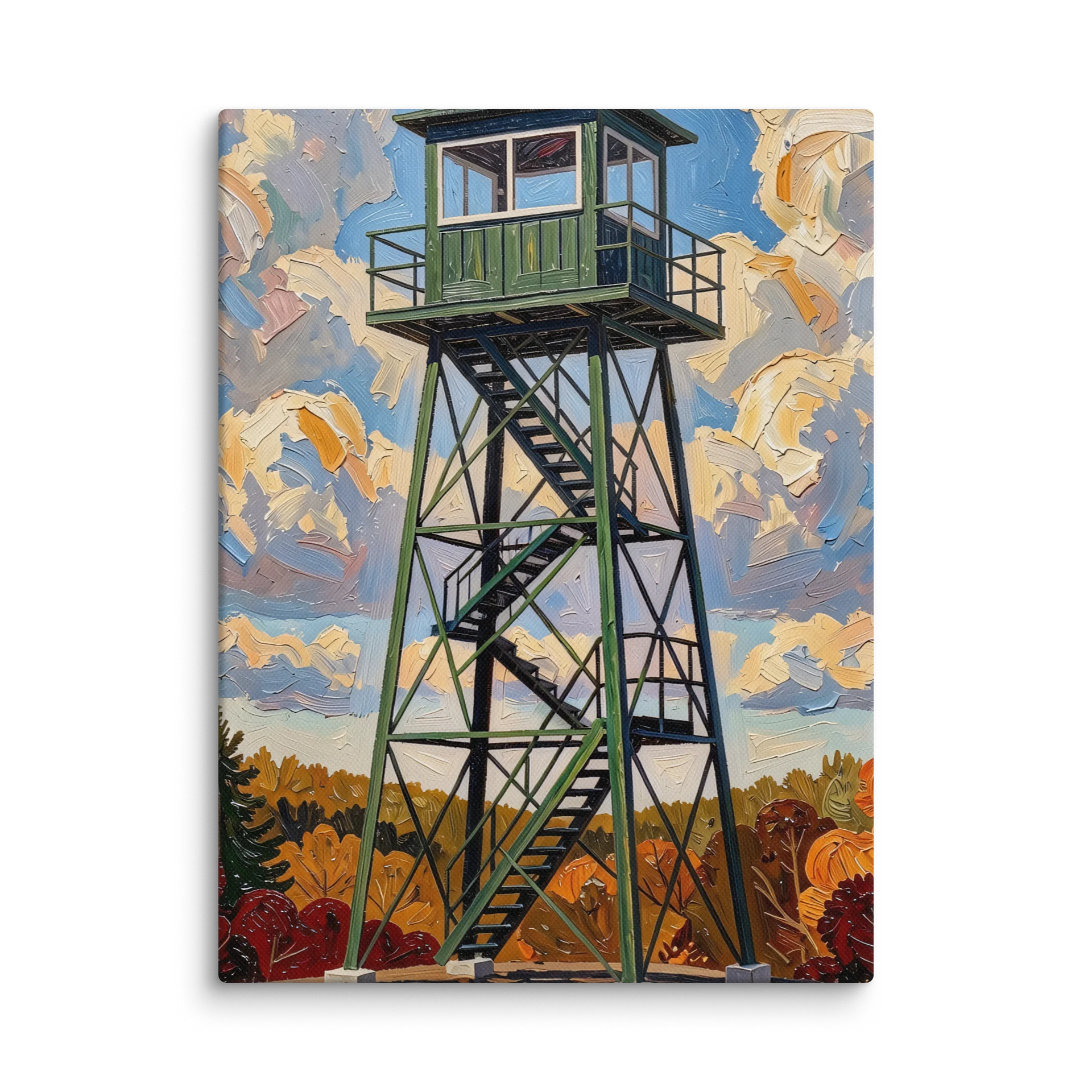 Fire Tower in Autumn Canvas Print product image (1)