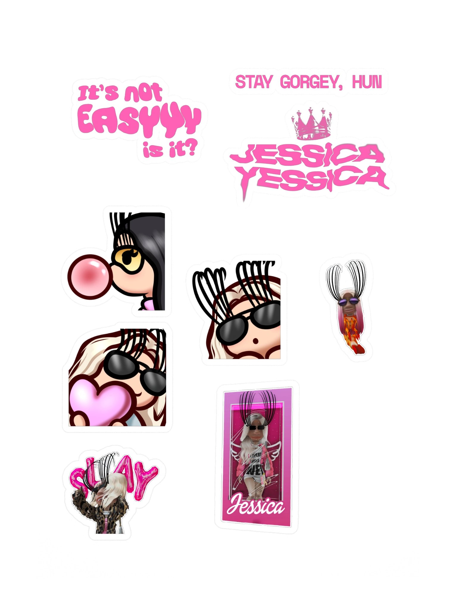 JESSICA YESSICA – STICKER SHEET product image (3)