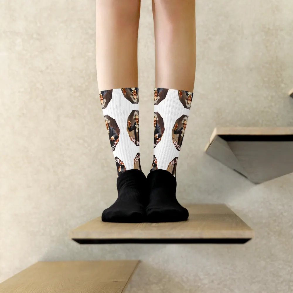 Ludwig van Beethoven - Oil Painting Portrait | Socks product image (8)