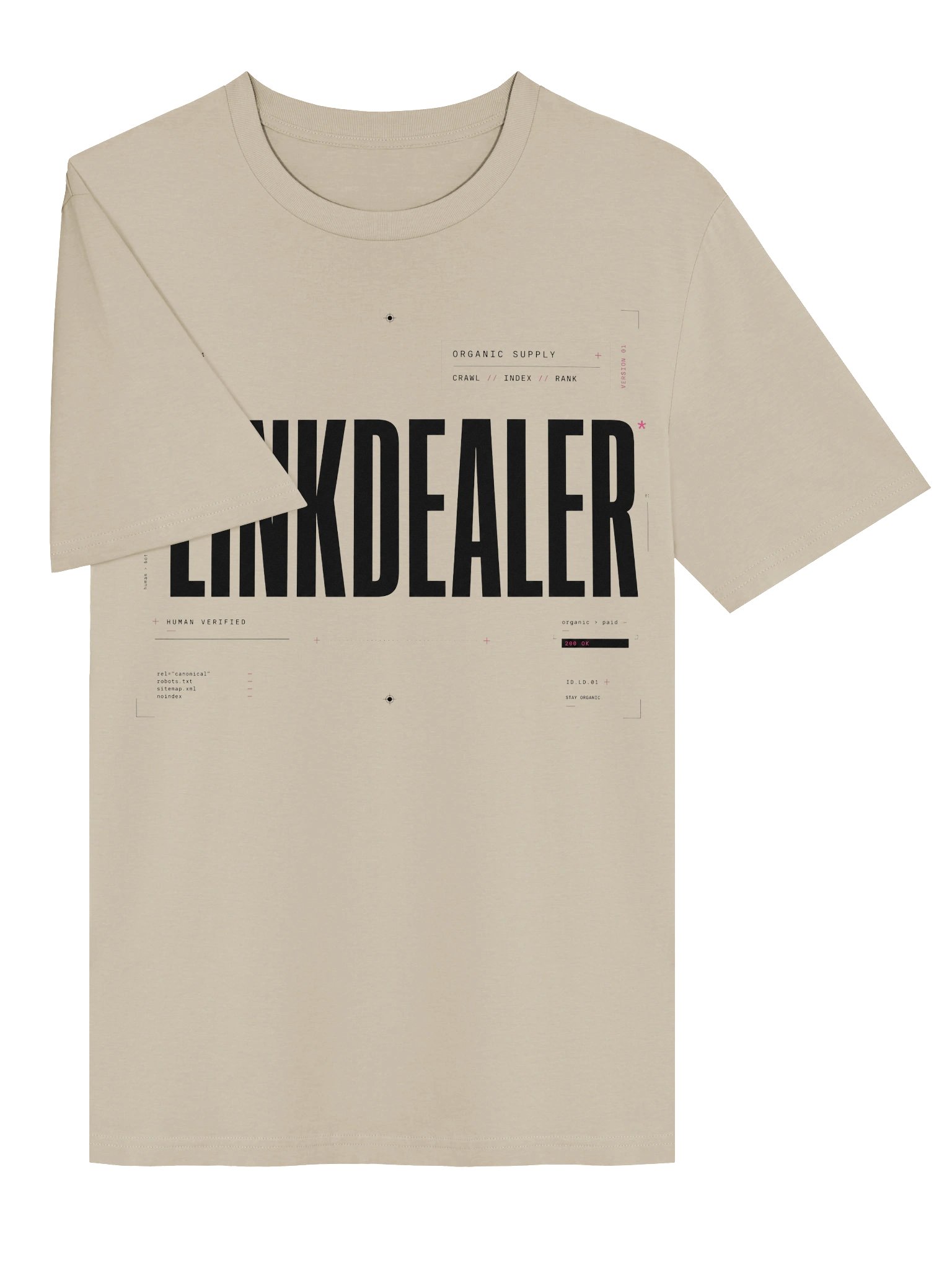 "LINKDEALER" Tee – Funny SEO Shirt | Organic Supply, Human Verified product image (4)