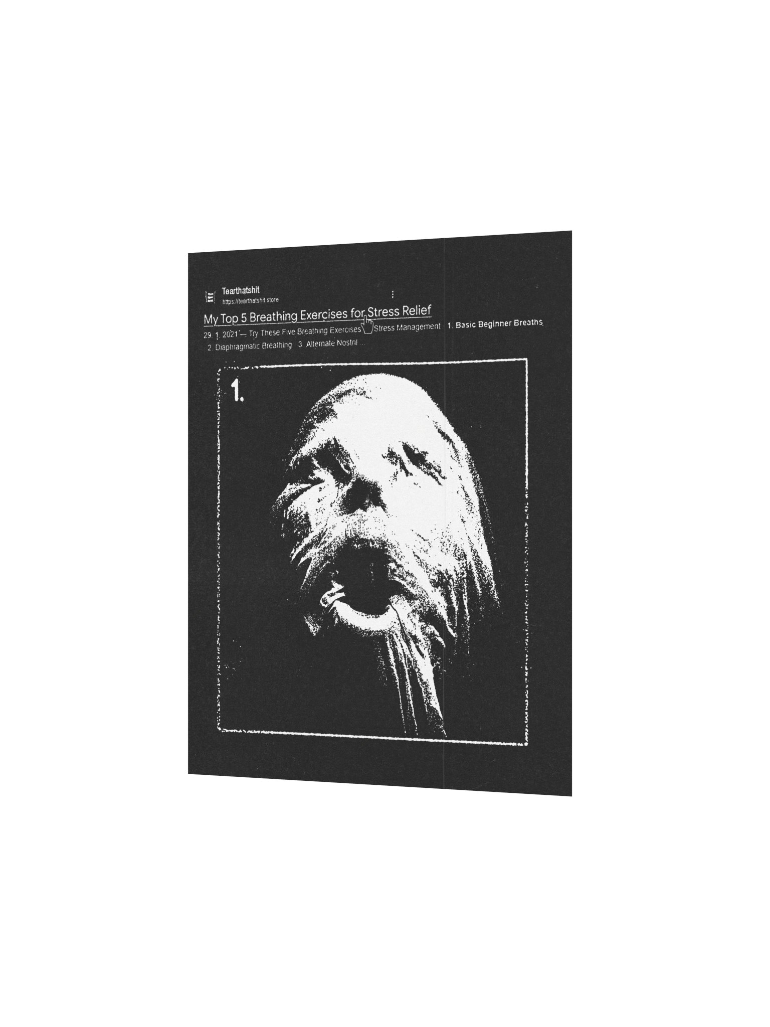 STRESS RELIEF BLACK POSTER product image (3)