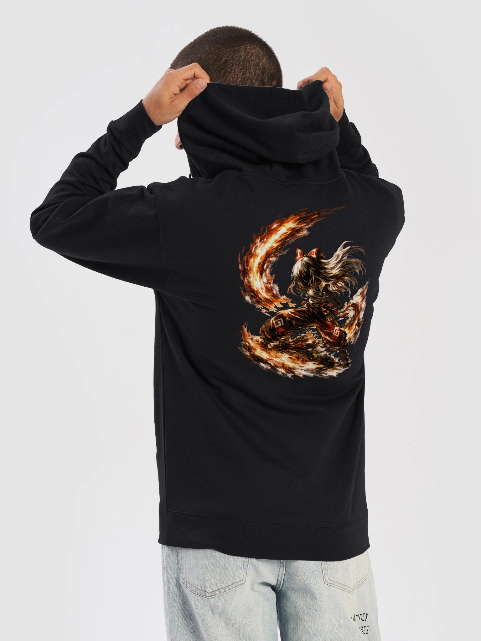 aCM x Touhou Project - Fujiwara no Mokou Hoodie product image (6)