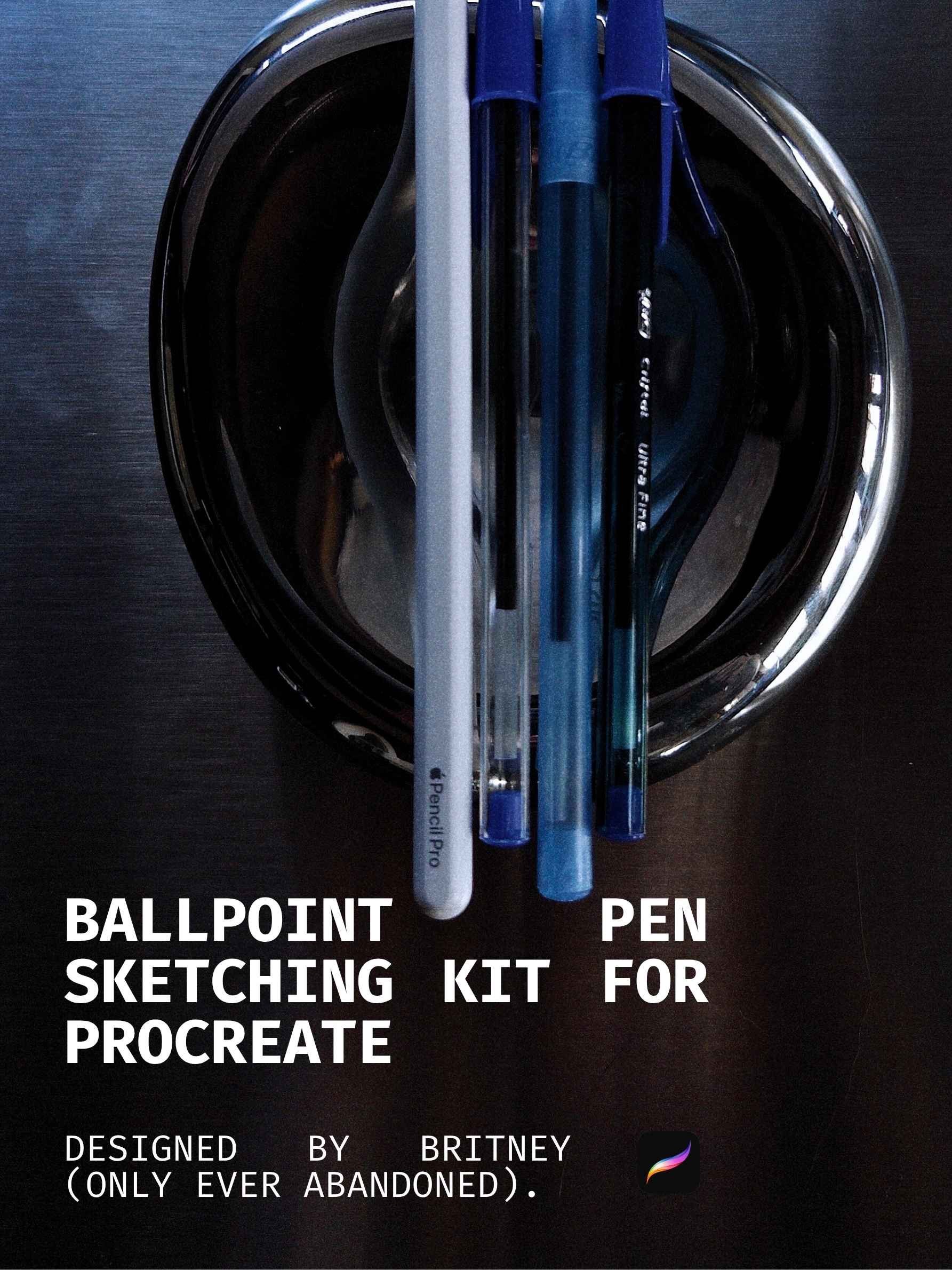 Ballpoint Pen Sketching Kit for Procreate product image (1)