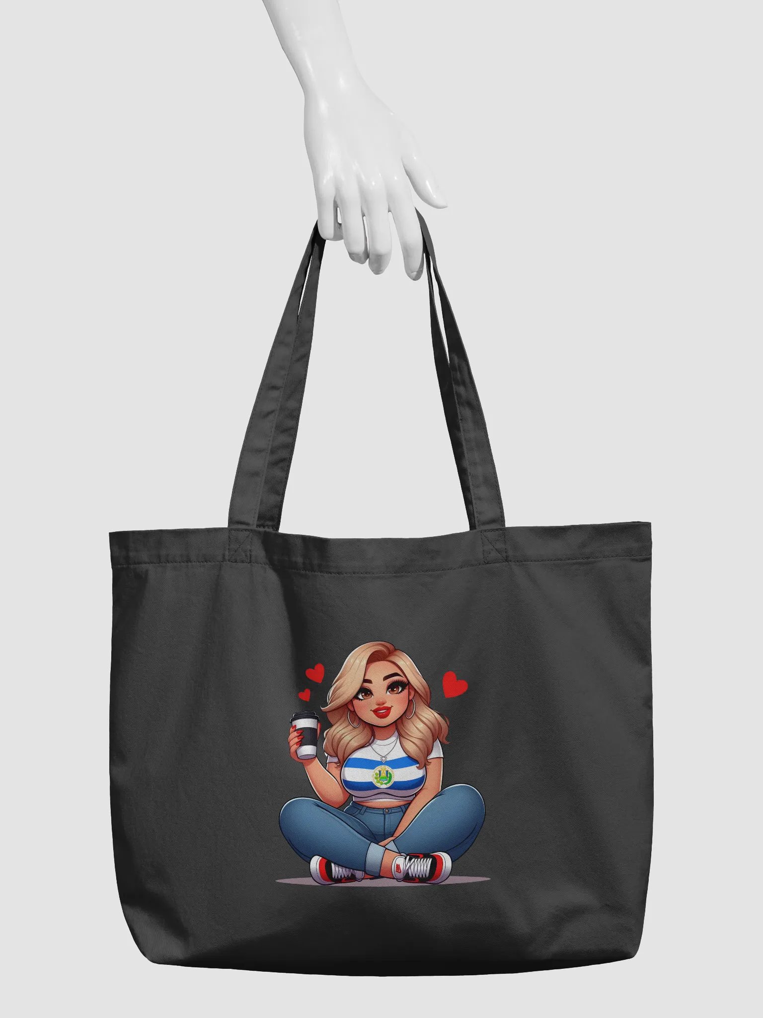 Heartfelt Bliss Organic Tote Bag product image (3)
