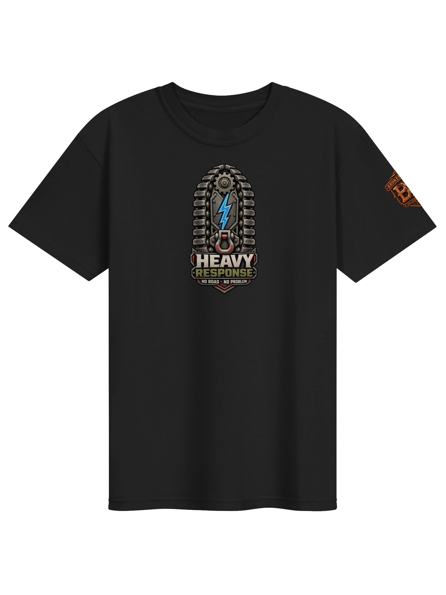 Armored Rescue Shirt — Heavy Response “No Road, No Problem” Tee | Flat Out Broken™ product image (3)
