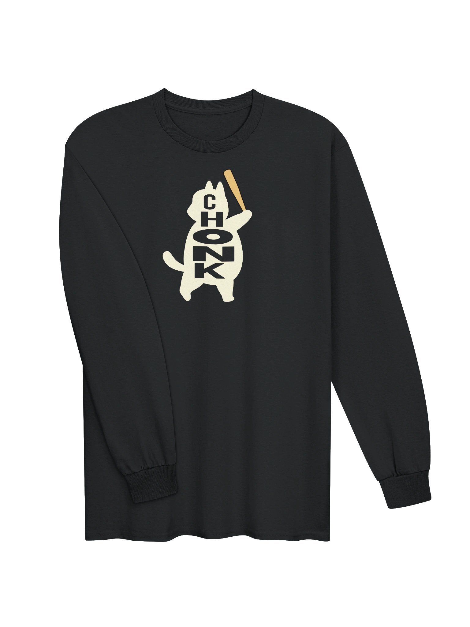 Baseball Chonk Cat - Unisex Adult Long Sleeve T-shirt product image (2)