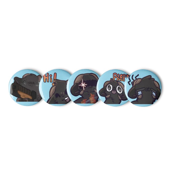 Classic Goat Emote Pins product image (2)