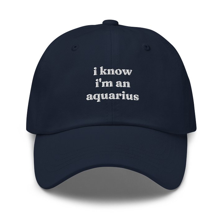 i know aquarius embroidered cap product image (36)