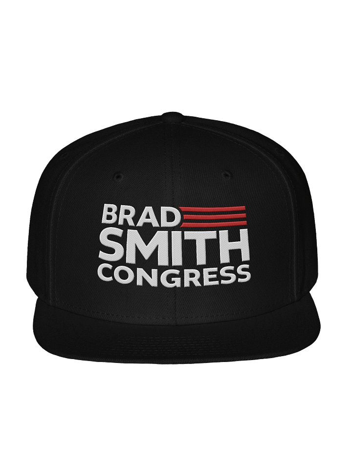 Official Campaign Black Flat Brim Snapback Hat product image (1)