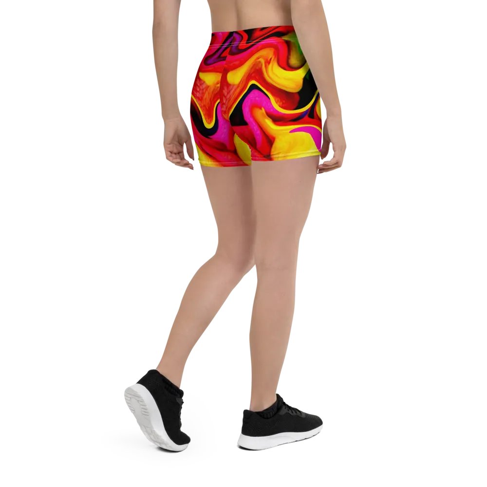 Vibrant Rainbow Patterned Shorts | Bold & Colorful Shorts for Everyday Use product image (10)