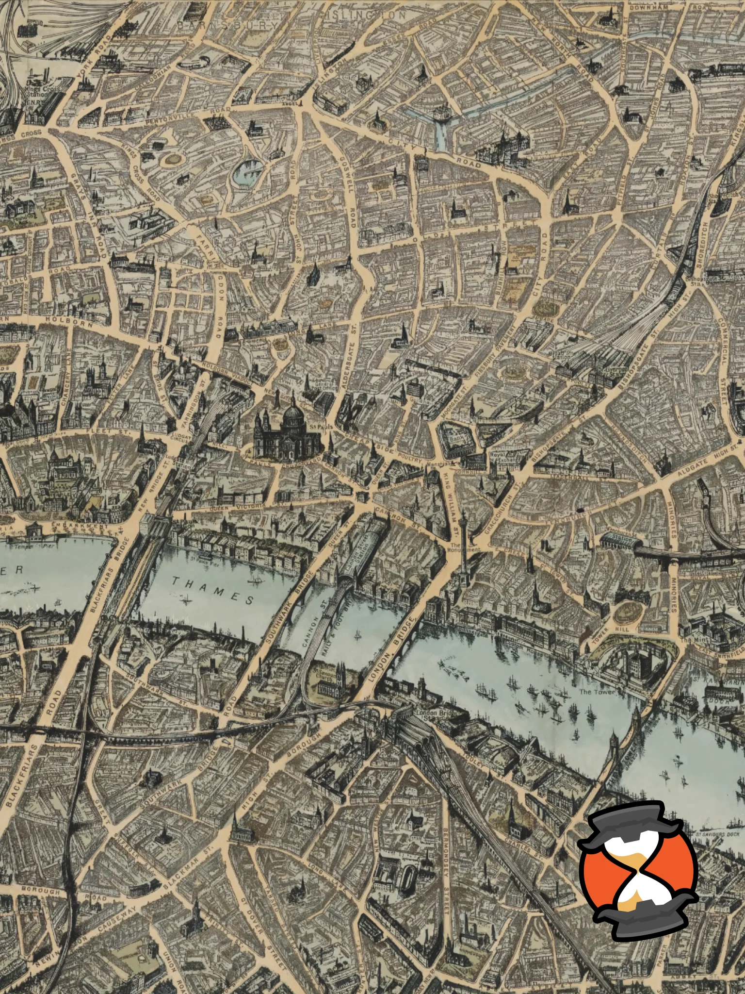 London 1892 (Framed Poster Print) product image (3)