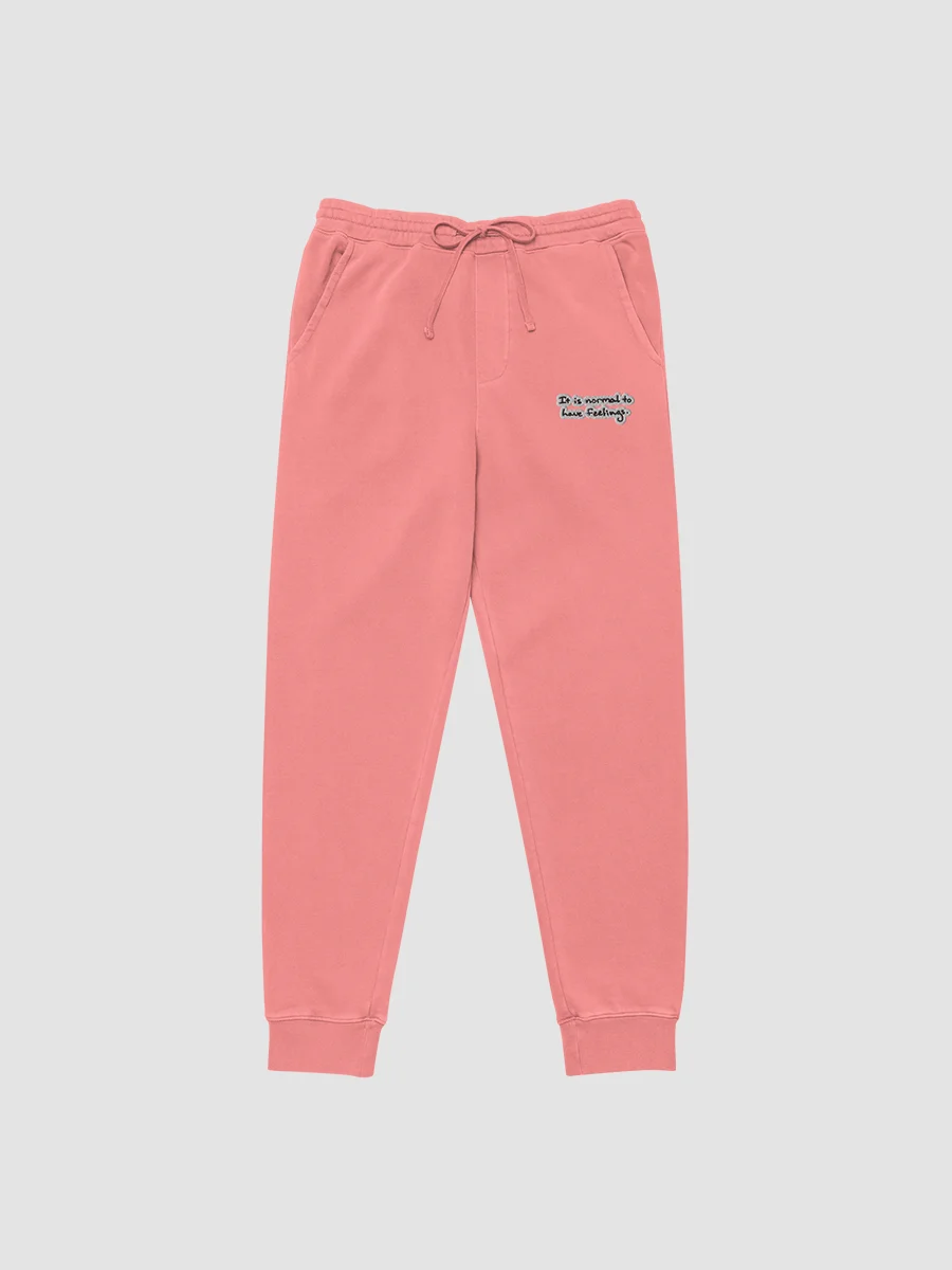 It is normal to have feelings. embroidered pigment sweatpants (bubble design) product image (2)