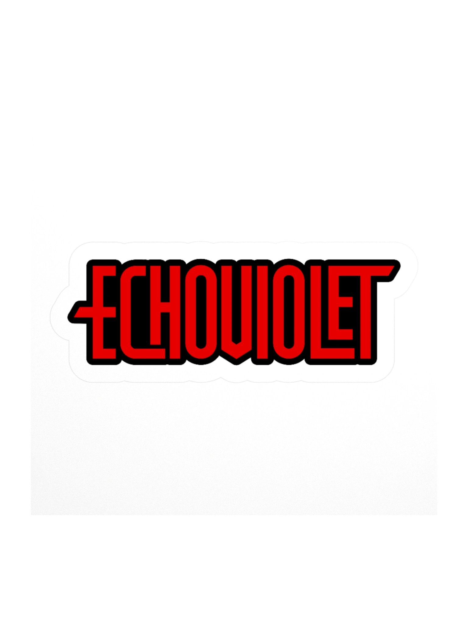 Echoviolet Red and Black Logo Kiss-Cut Stickers product image (1)