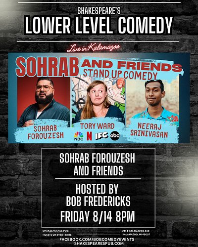 We have hilarious Chicago comedians coming to Kzoo on August 14th! Early bird discount tickets available until august 3rd Lin...
