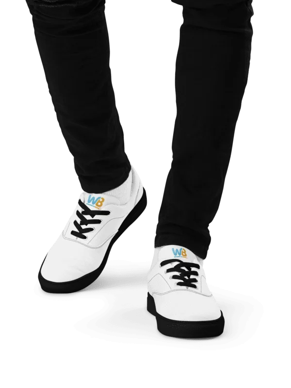 'WB' Men's Lace-Up Canvas Shoes product image (3)