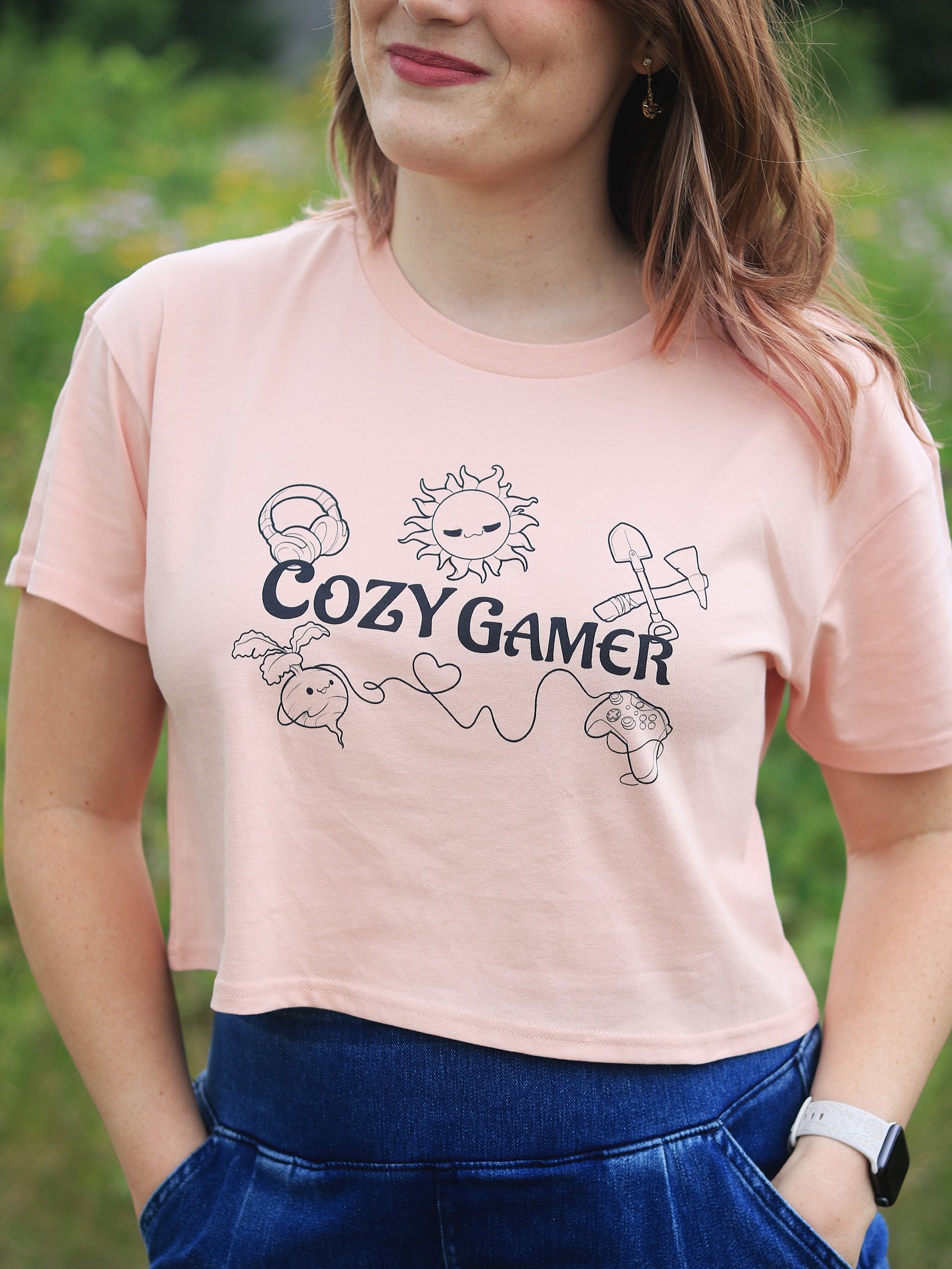 Cozy Gamer Summer Crop Tee product image (22)