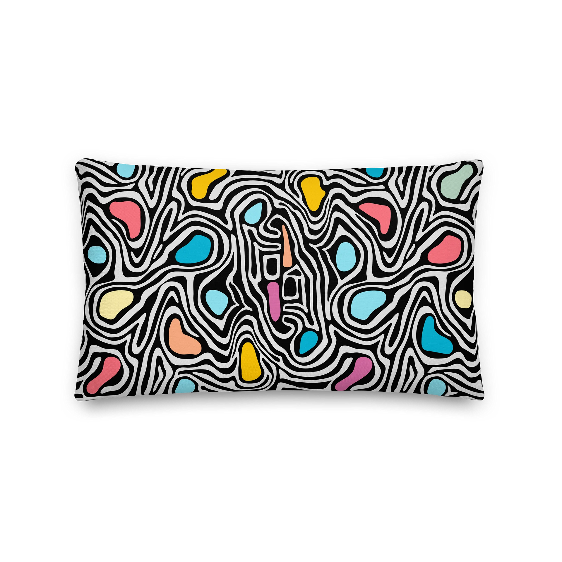 MMD Color Pop Abstract Throw Pillow product image (1)