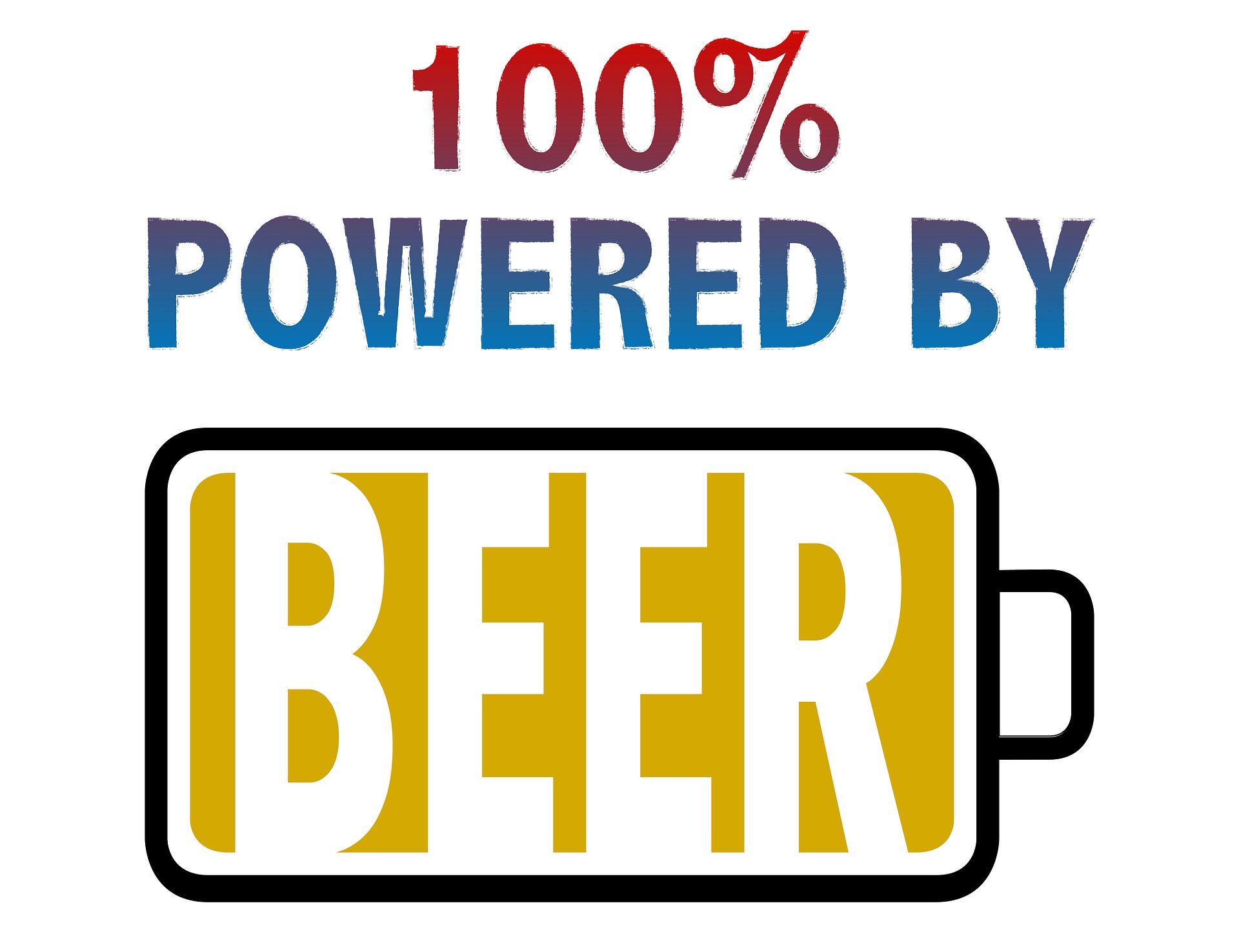 100% Powered By Beer T-Shirt product image (2)