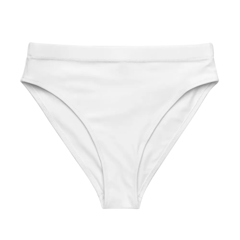 Zenith Eco-Friendly High-Waisted Bikini Bottom - Recycled Polyester, Sizes 2XS-6XL product image (1)