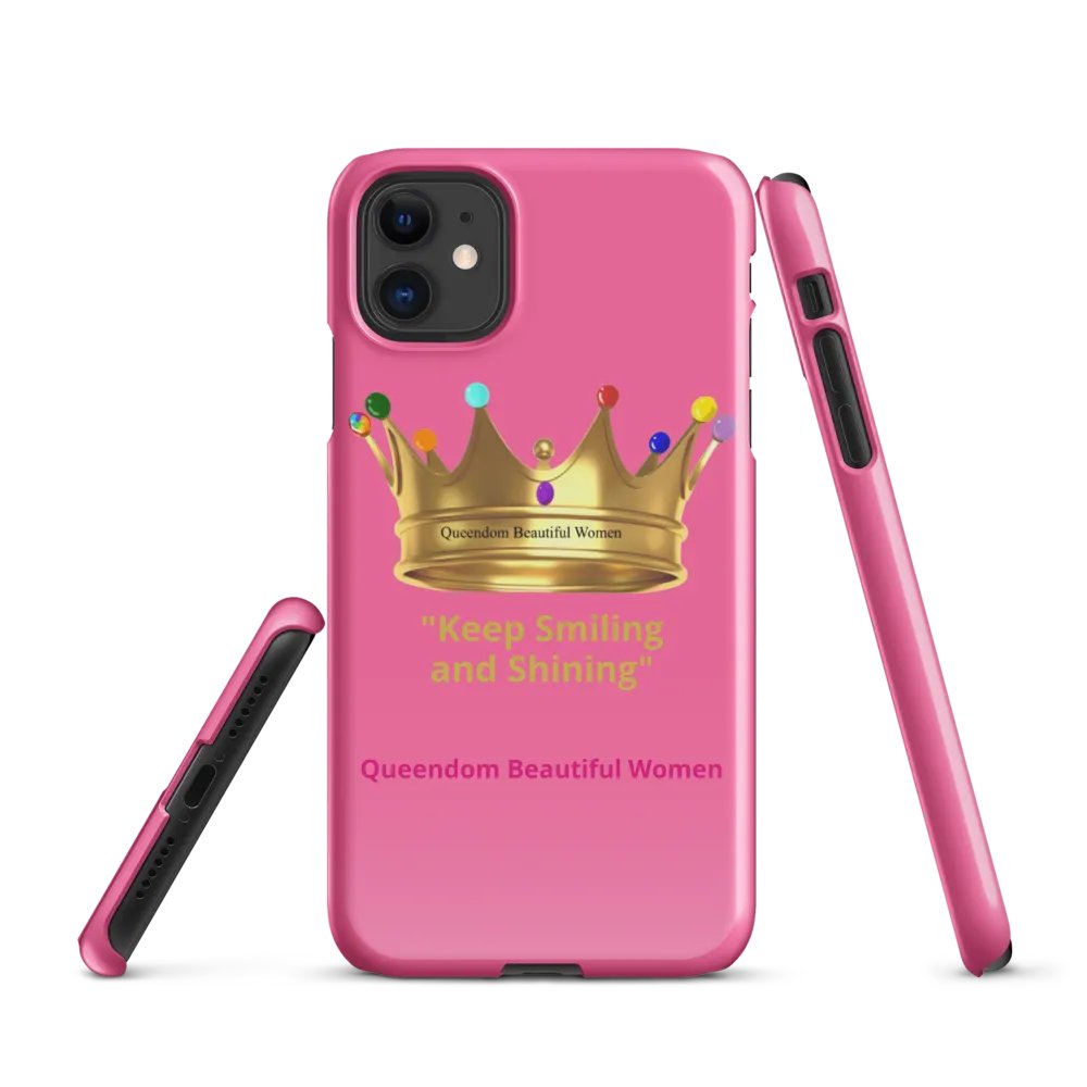 Queendom Beautiful Women iPhone® Snap Case (Pink) product image (1)
