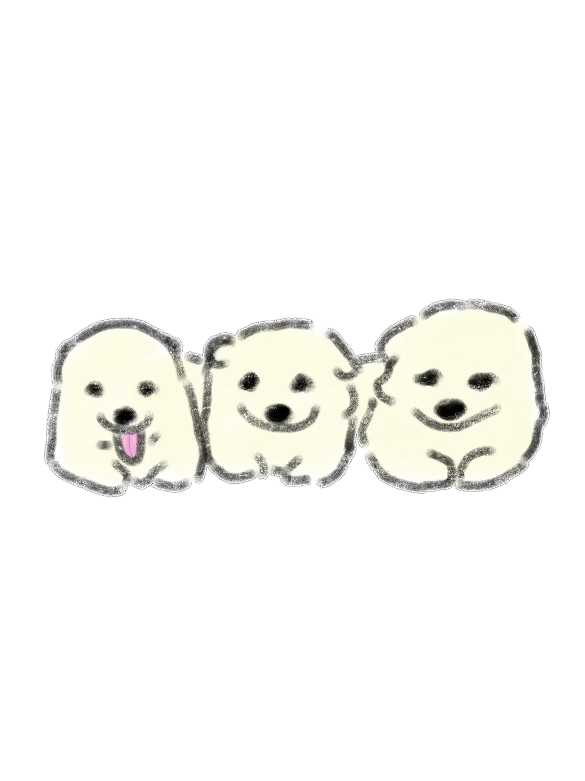 15 Hand-Drawn Dog Pairs PNG Clipart Bundle product image (4)