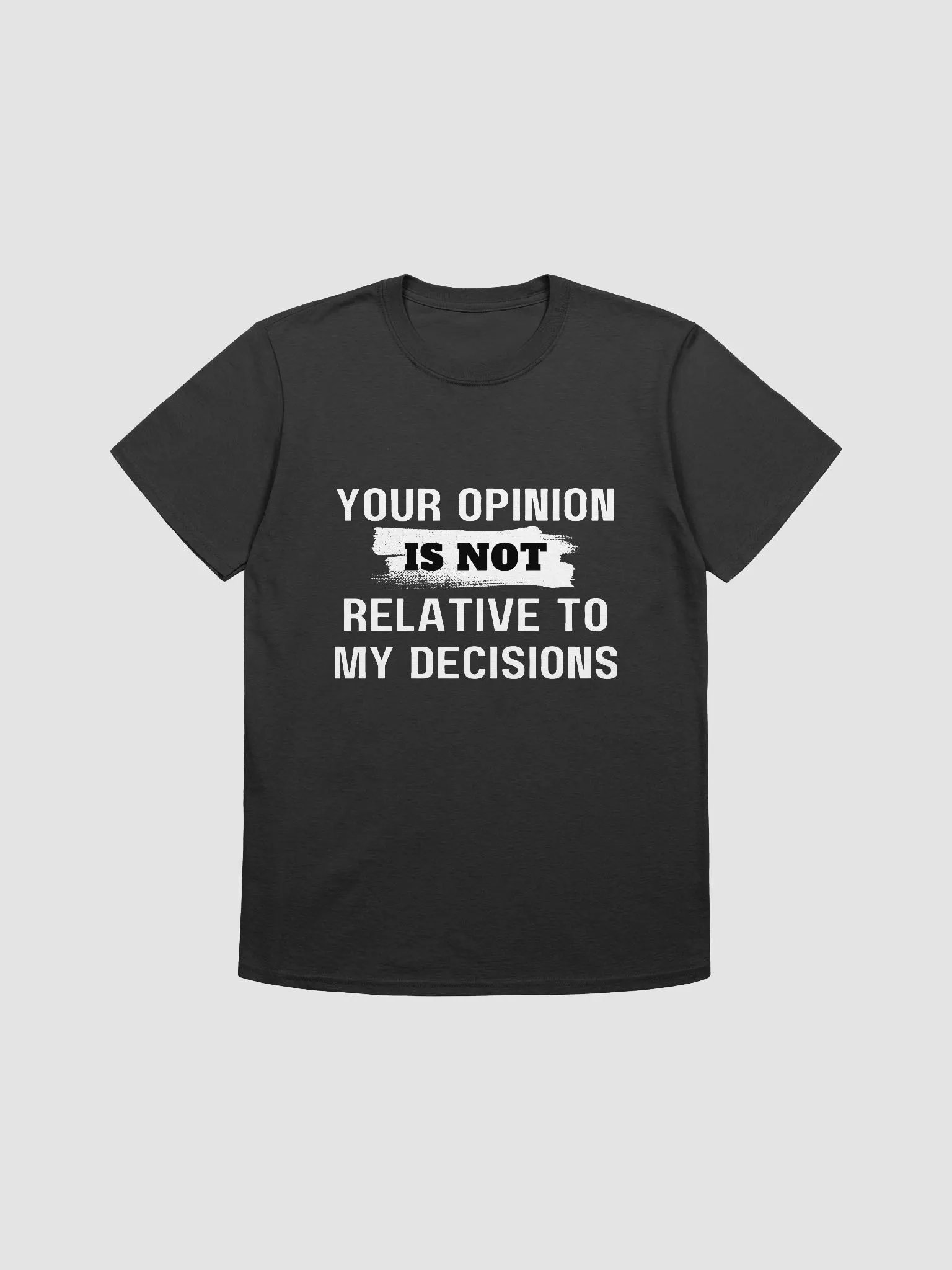 Your Opinion Is Not Relative To My Decisions Graphic Tee product image (2)