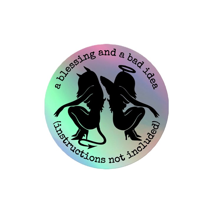 instructions not included Holo Sticker product image (2)