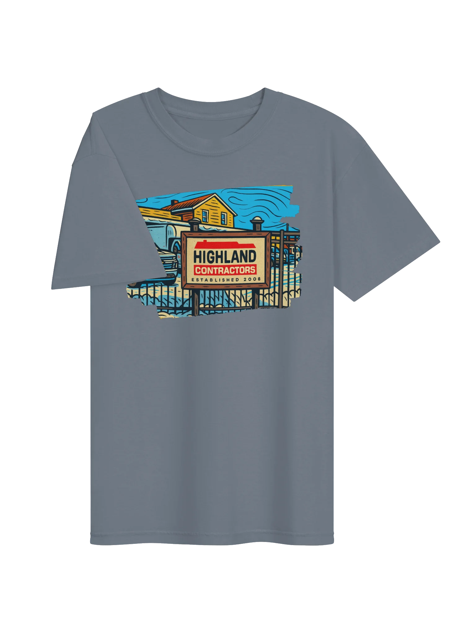 Highland Contractors Caricature T-Shirt product image (44)