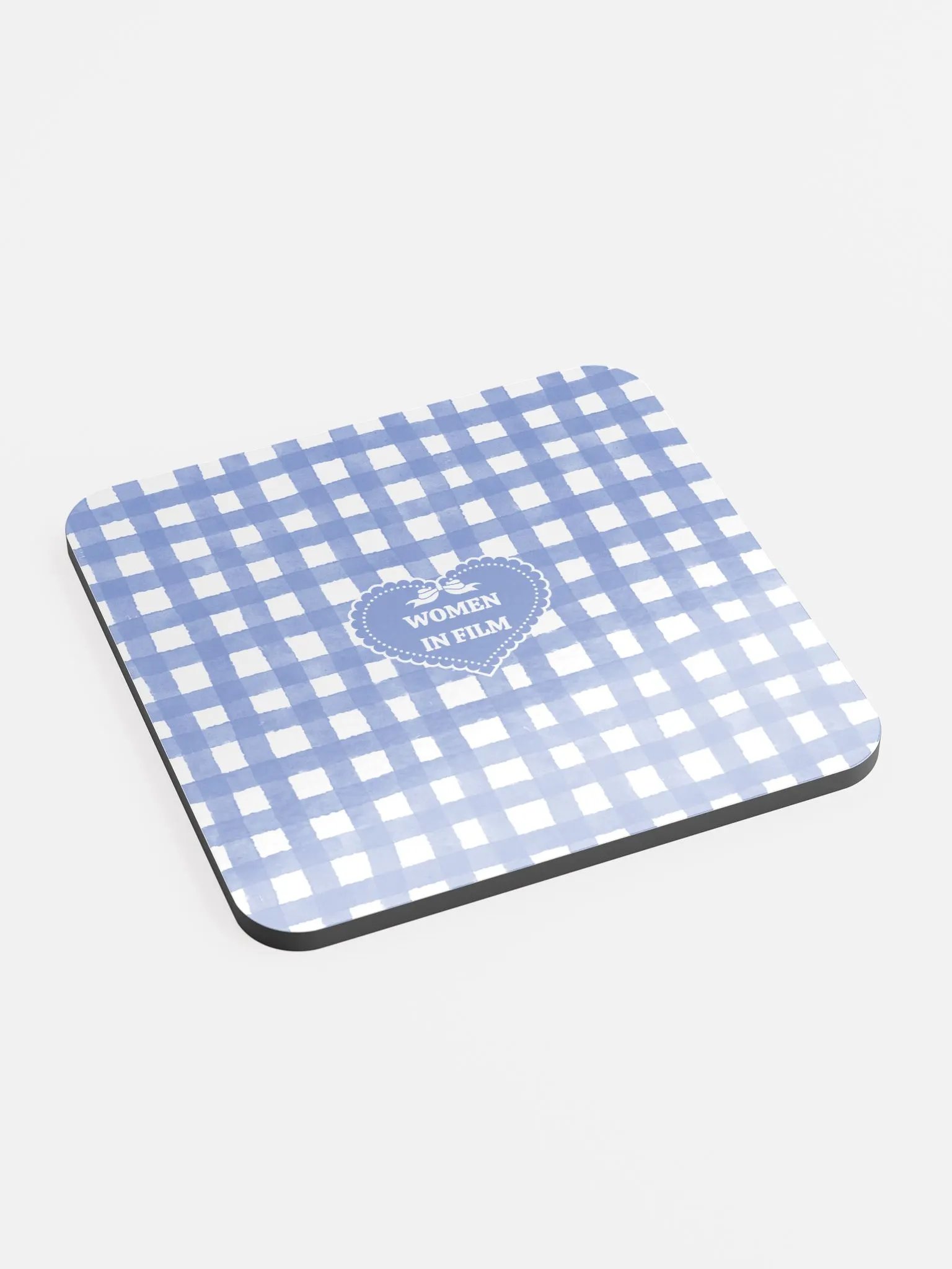 wif gingham coaster product image (1)