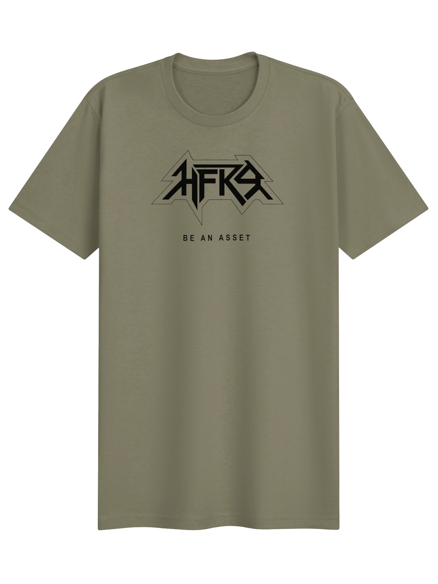 HFK9 BE AN ASSET Metal Logo Tee — Military Green product image (1)