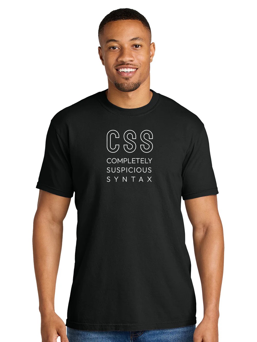 CSS: completely suspicious syntax t-shirt product image (112)