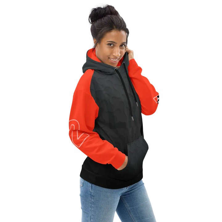 LRN2DIY Red & Grey Hoodie product image (2)