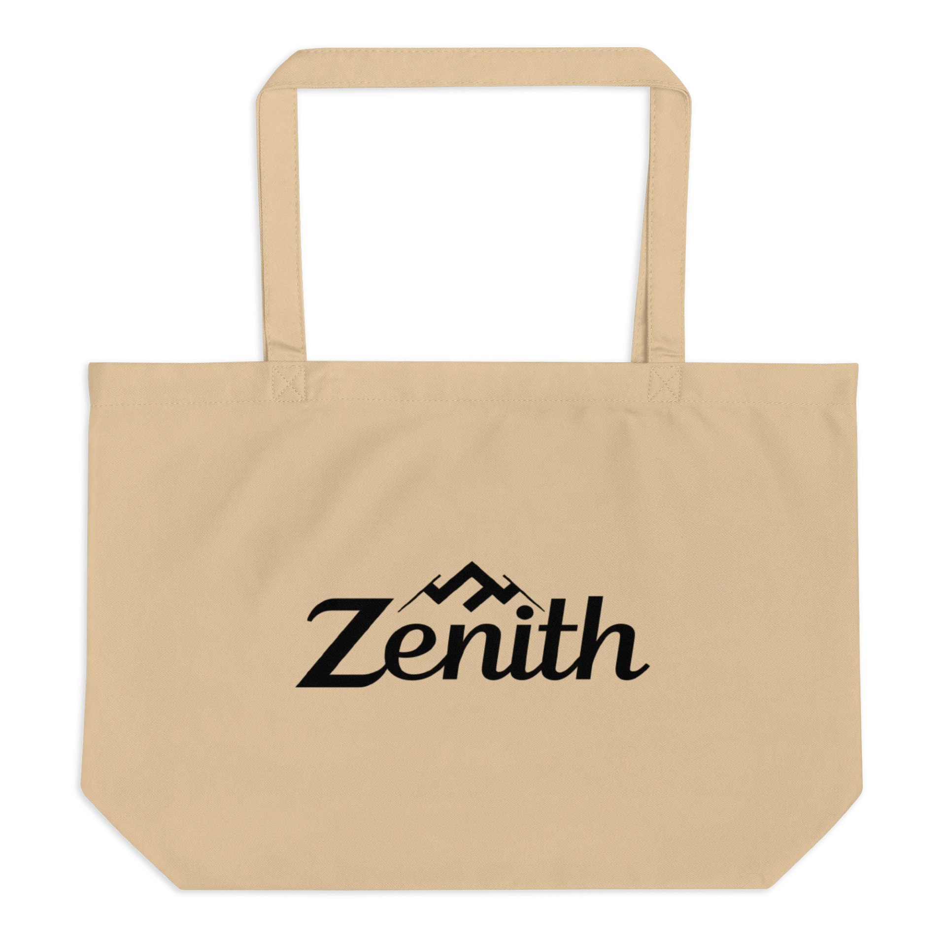 Zenith Organic Cotton Tote - Black and Oyster product image (1)