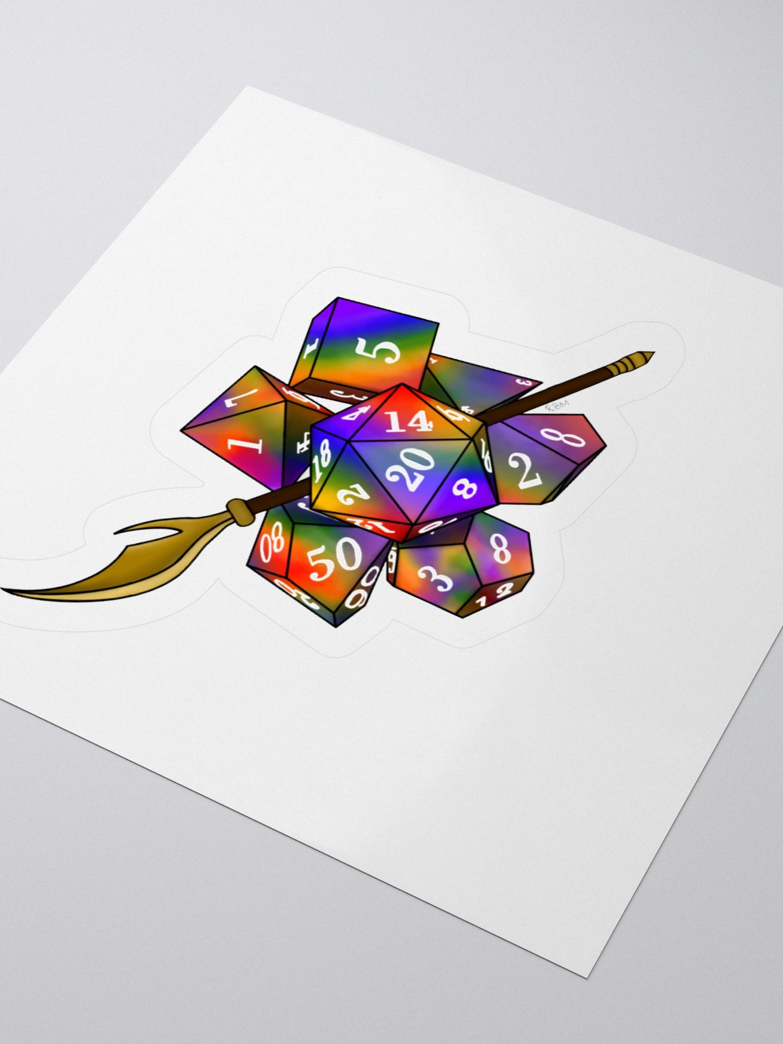 Rainbow Pride Dice Design product image (8)