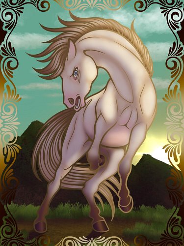 Magic the gathering Token designs for my horse deck and my submission for this month’s Vgen challenge!  Vote for My work to h...