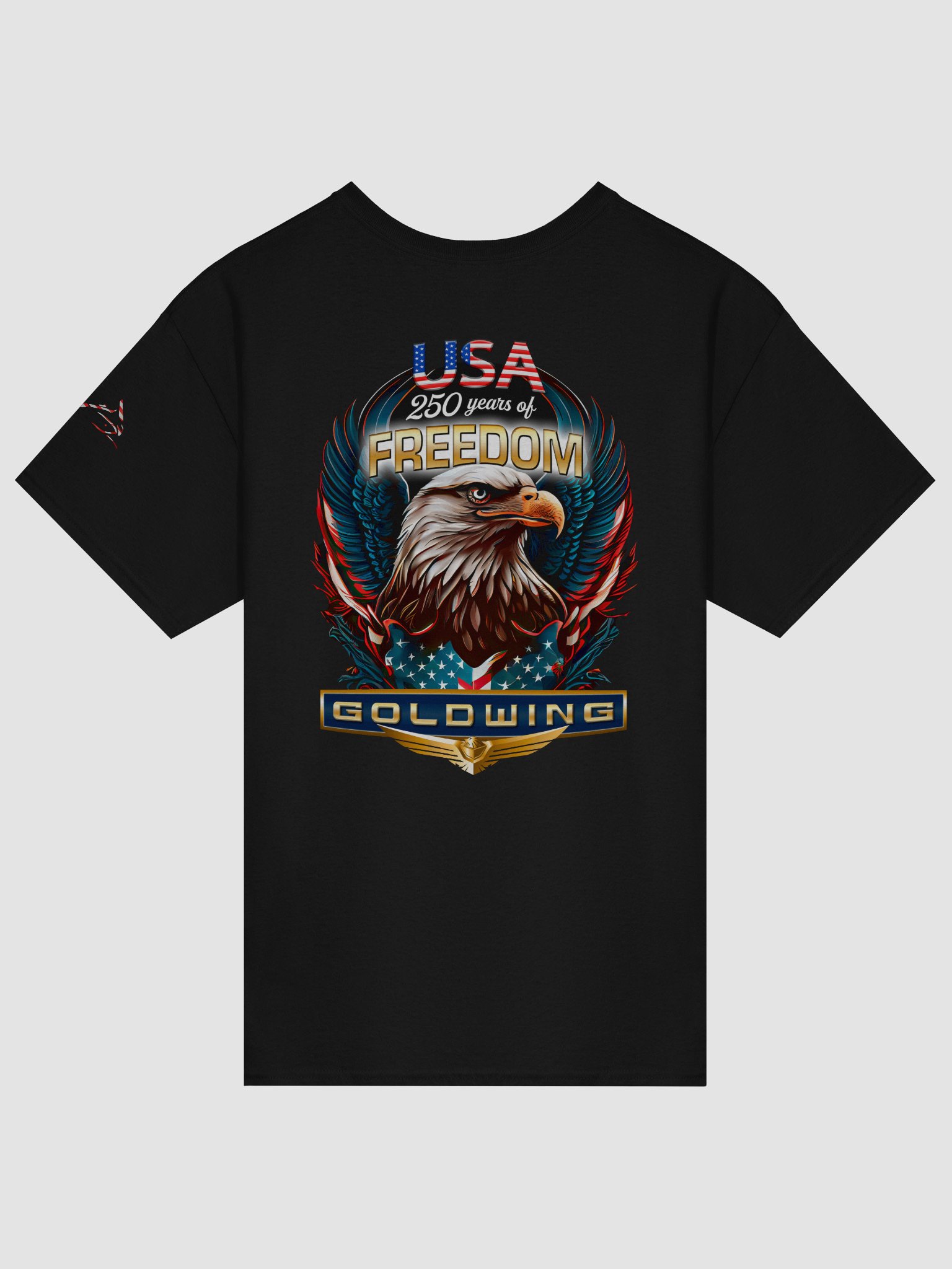 America 250 GOLDWING Tee Shirt (Front and Back) product image (2)
