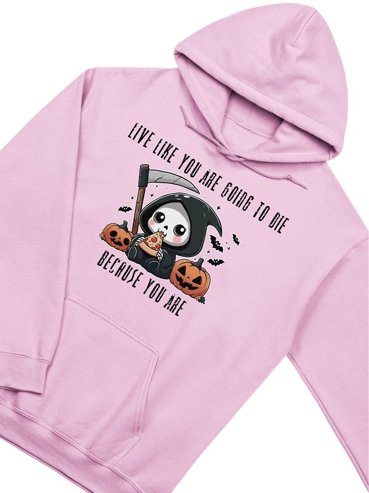 Grim Pizza Party Unisex Hoodie - Light Colors product image (15)