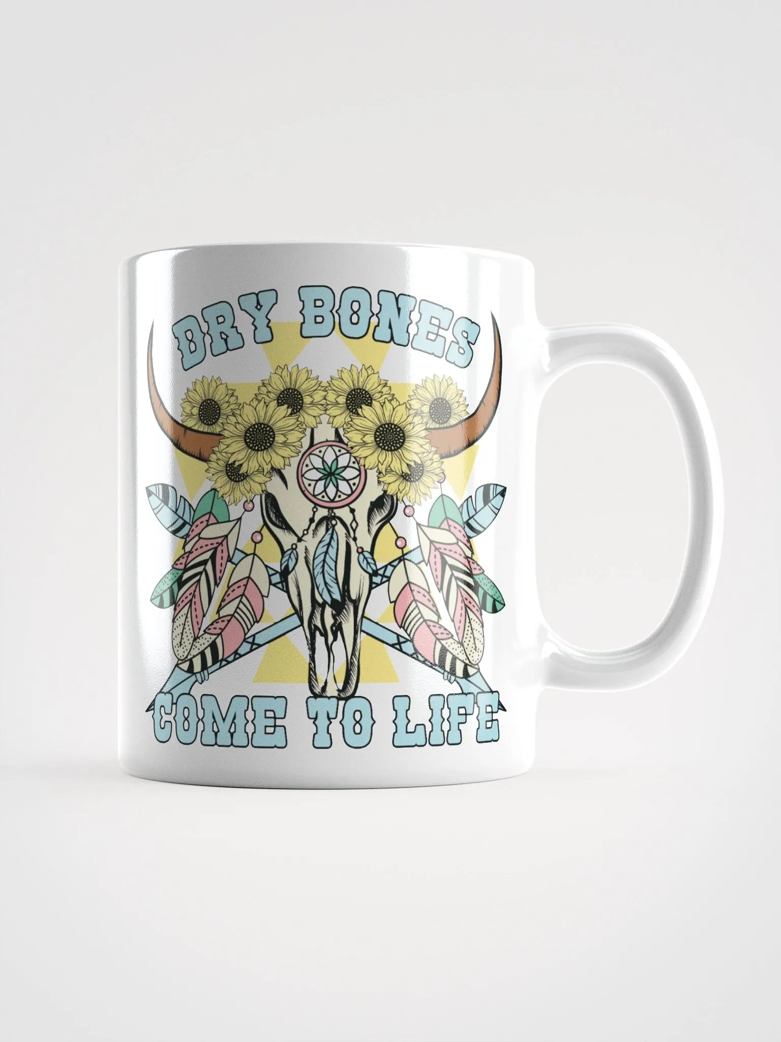 Bohemian Dry Bones Come To Life Skull Mug product image (1)