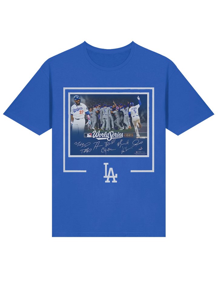 Dodgers Autographed World Series Signatures T-Shirt product image (2)