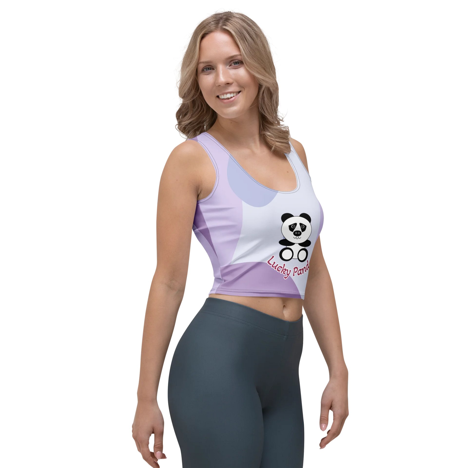 Lucky Panda All-Over Crop Top product image (4)
