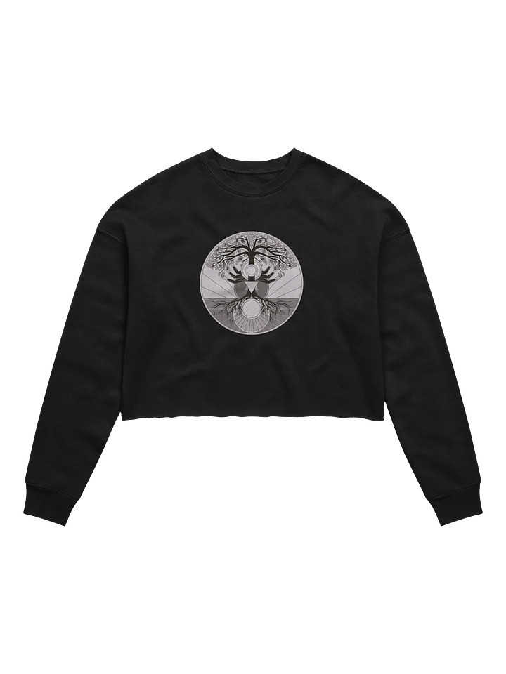 Cropped Sweatshirt (Women's)- Tree of Psyche (Rose) product image (1)