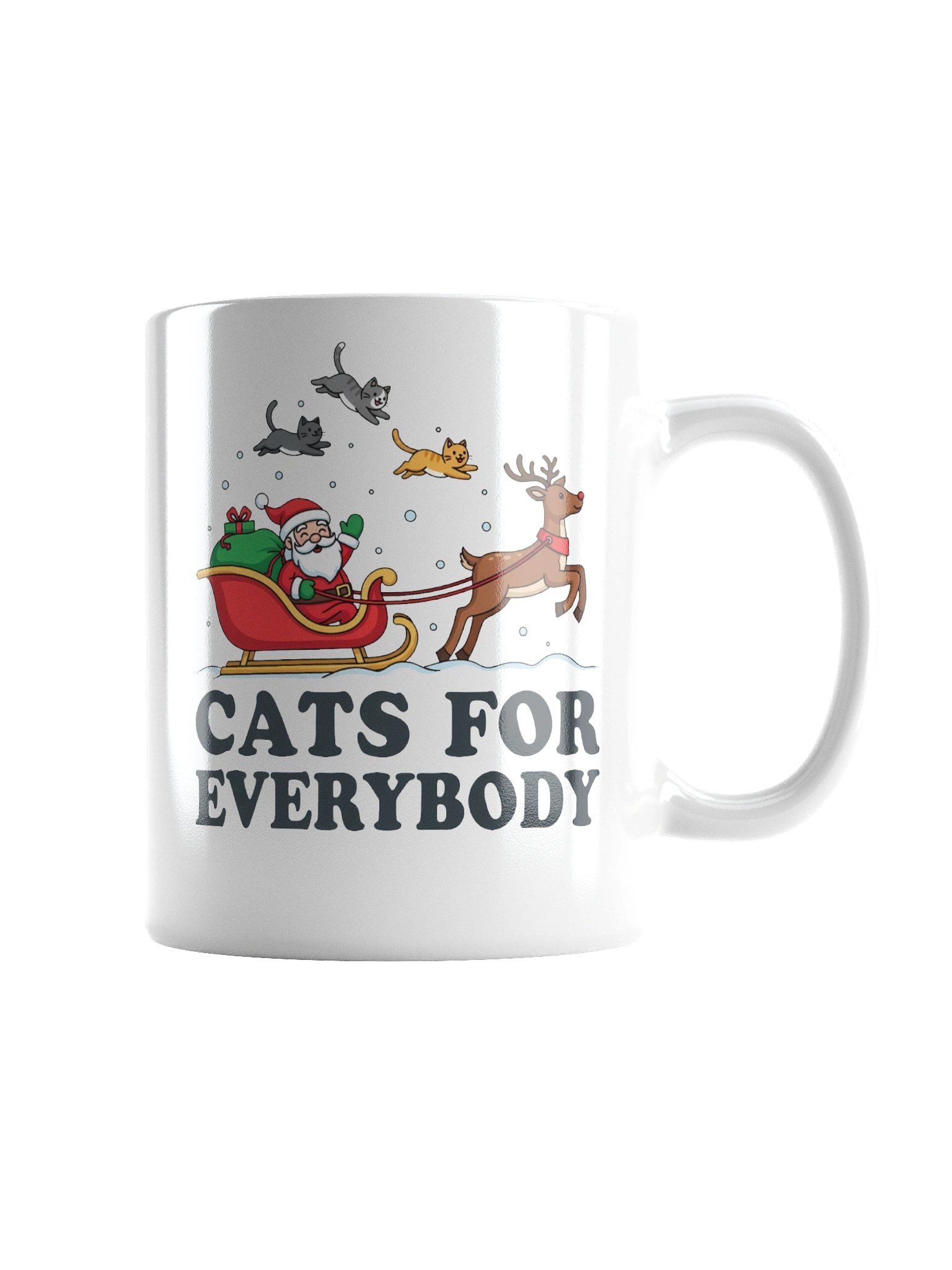 Santa's Cats for Everybody Glossy Mug product image (6)