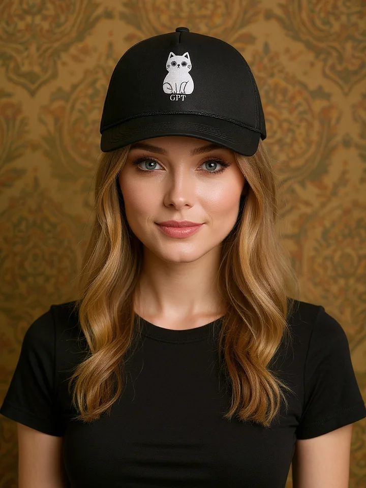 Whiskered Wonder Foam Trucker Hat product image (2)