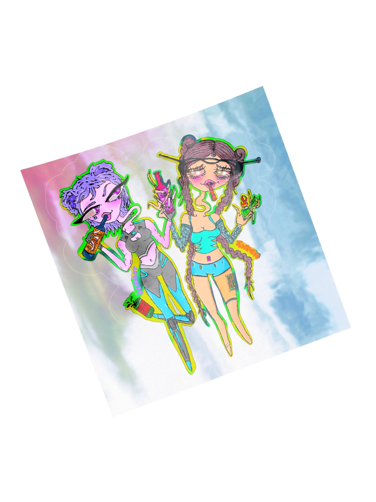 BEARBOT X SAHPHIE ● Vinyl Holo Sticker product image (5)