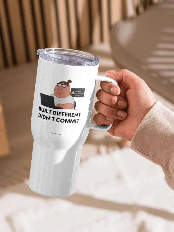 “Didn’t Commit” Travel Mug product image (2)