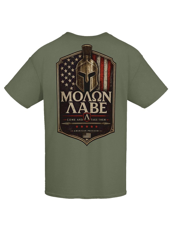 MOLON LABE™ Spartan Freedom Shield Back Print Tee | Come and Take Them | Gildan 5000 Heavy Cotton product image (81)