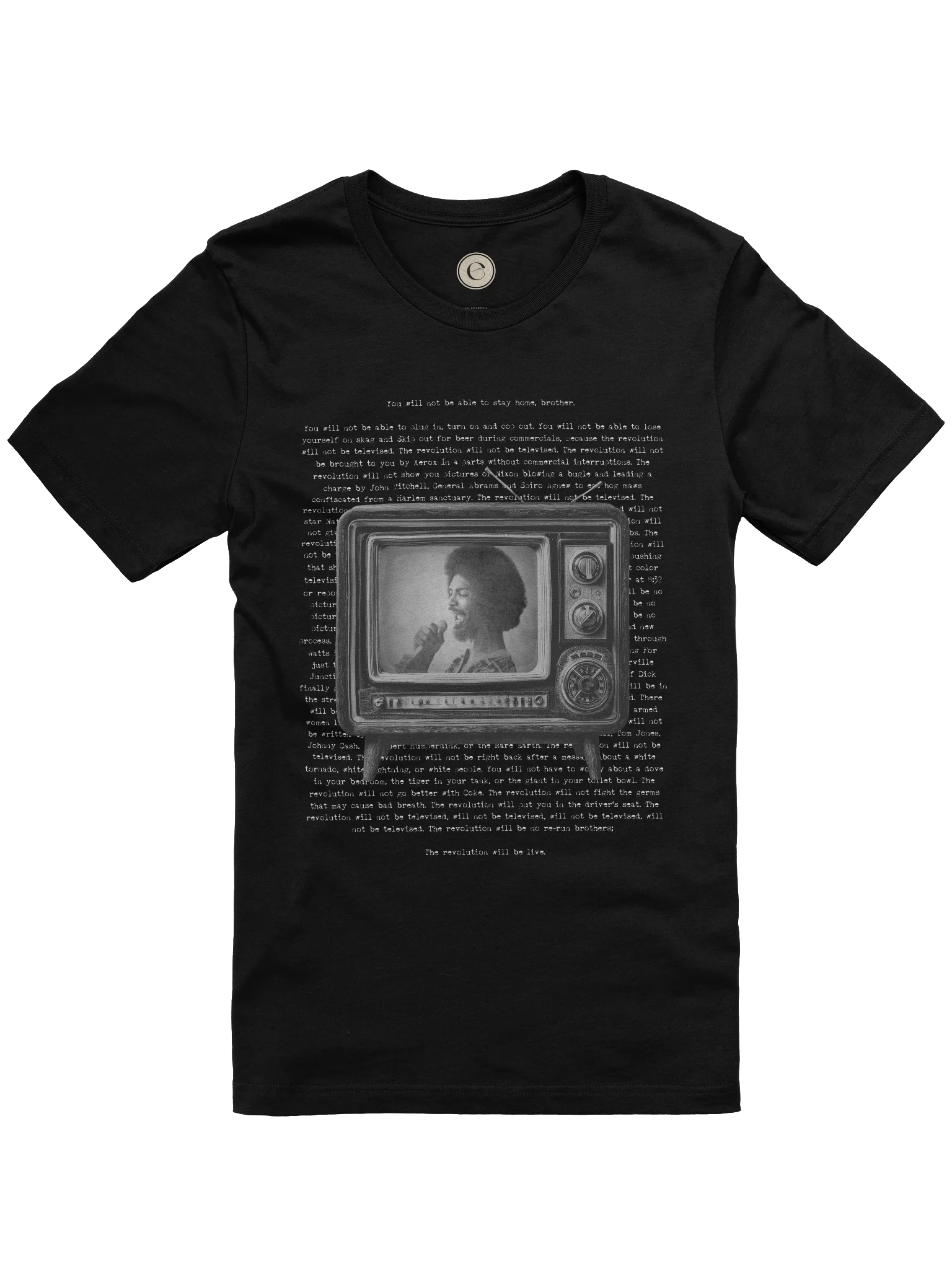 the revolution will not be televised tee product image (1)