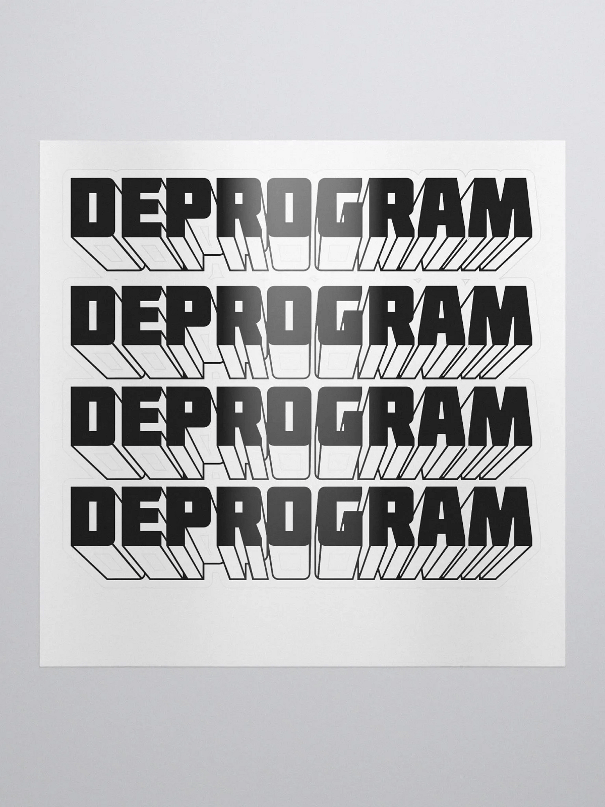 Deprogram Sticker | TheDeprogram