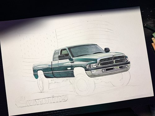 Truck body done. Moving on to wheels and suspension 

#dodgeram #secondgencummins #lifted #truck #diesel